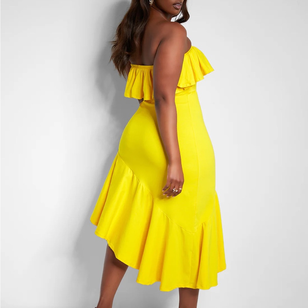 Rebdolls of Sunshine Ruffled Sleeveless Yellow Dress Size 2X NWT - Picture 10 of 16